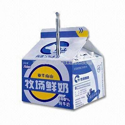Radio in Milk Box Shape