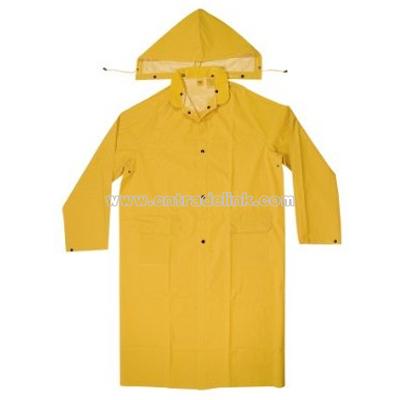 Rain Wear PVC Trench Coat - Large