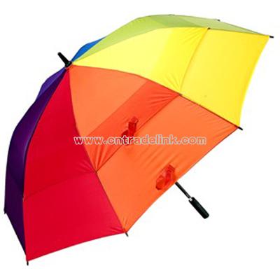 Rainbow golf umbrella