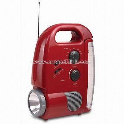 Rechargeable Emergency Light with Radio