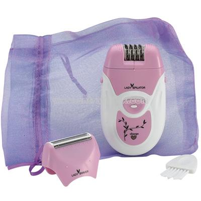 Rechargeable Lady Epilator / Shaver Set