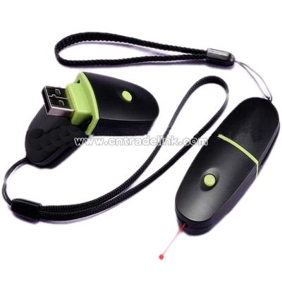 Rechargeable Laser Pointer USB Flash Drive
