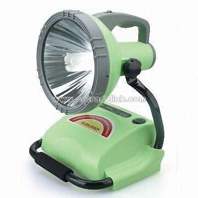 Rechargeable Spotlight with Energy-saving Tube and Adjustable Light Head