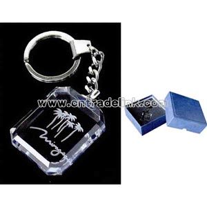 Rectangle Crystal keychain