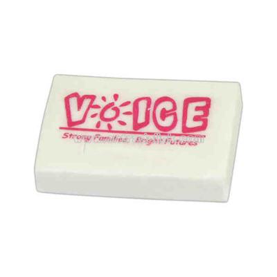 Rectangle shape white eraser