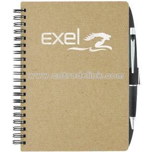 Recycled Notebook With Pen Loop