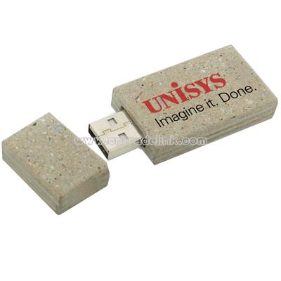 Recycled USB Flash Drives, 100% Recycled Paper & Plastic