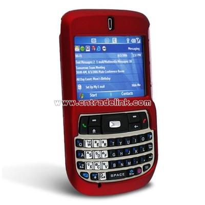 Red Clip-on Rubber Coated Case for HTC Excalibur S620 Dash