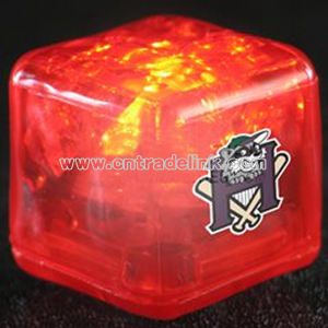 Red Glowing ice cubes