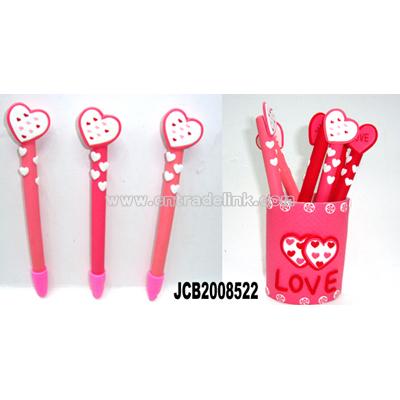 Red Heart Pen