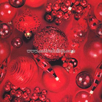 Red Ornaments Wrapping Paper