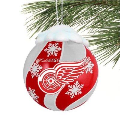 Red Wings Light Up Snow Globe Gnome Ornament