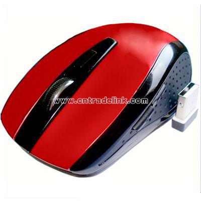 Red Wireless Mouse