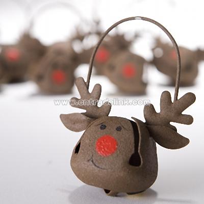 Reindeer Jingle Bell Ornaments