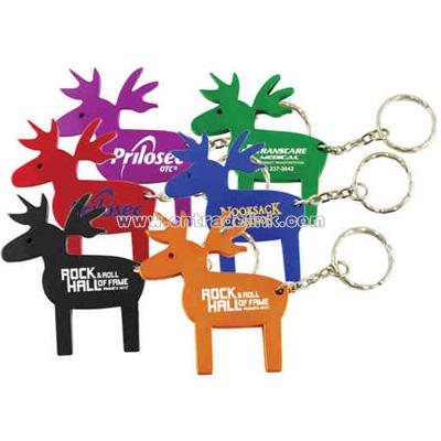 Reindeer shaped key chain