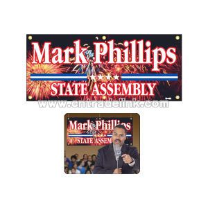 Reinforced vinyl banner