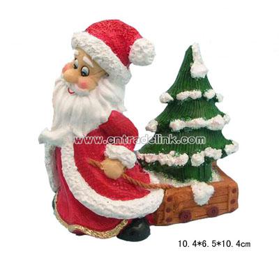 Resin Christmas Santa Figurine