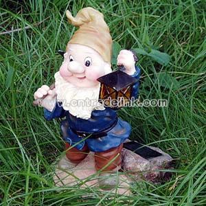 Resin Dwarf with Solar Light