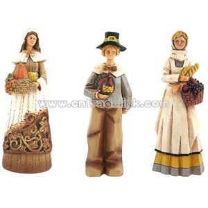 Resin Harvest Pilgrim Figures