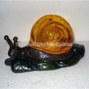 Resin Snail Solar Light