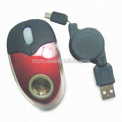 Retractable Mini Optical Mouse