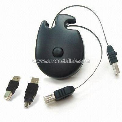 Retractable USB Cable with Multiple Color Selection