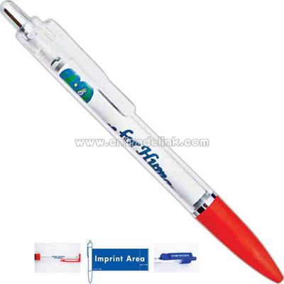 Retractable banner pen