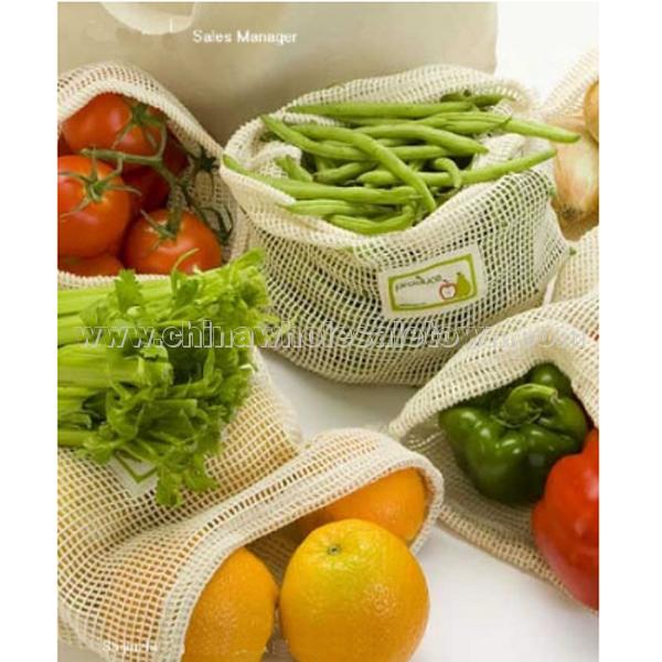 Reuseable Cotton Mesh Produce Bag