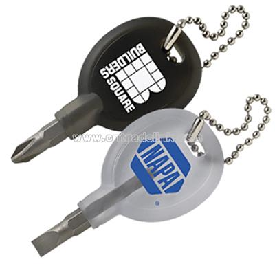 Reversible Screwdriver Key Chain