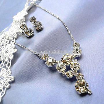 Rhinestone Jewelry Set