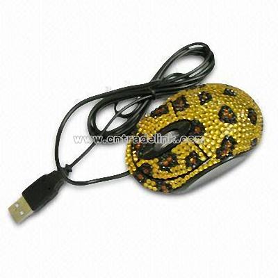 Rhinestones Optical Mouse