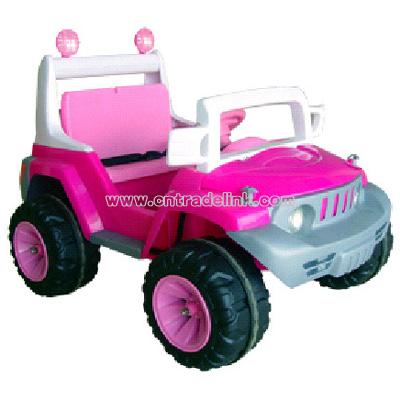 Ride on Pink Princess Girls Electric Jeep 12v Toy