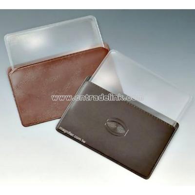 Rigid Acrylic Credit Card Fresnel Lens with case