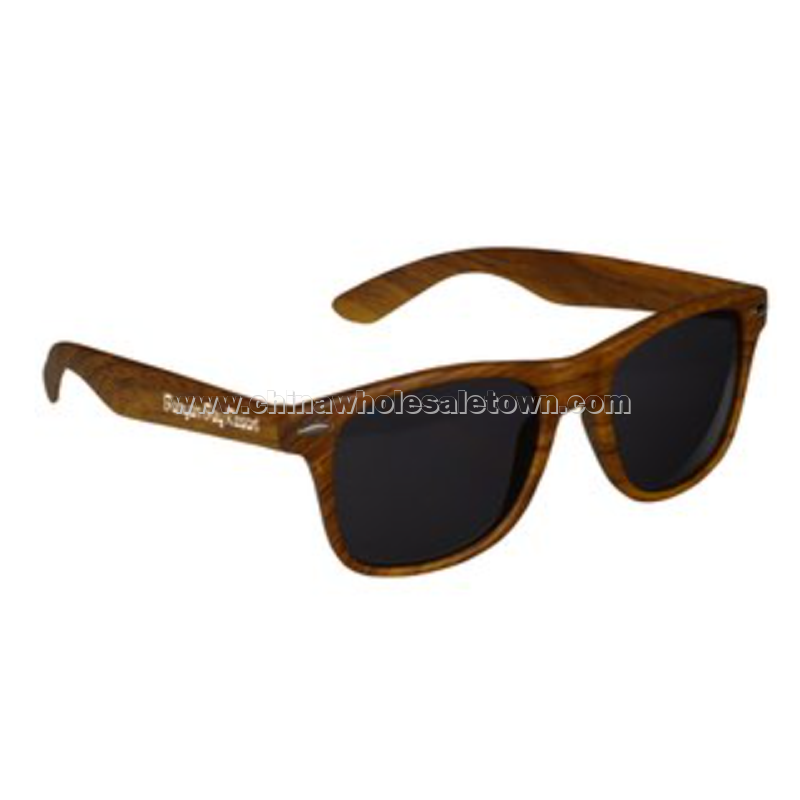 Risky Business Sunglasses - Wood Grain
