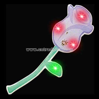 Rose - Flashing pin with love theme