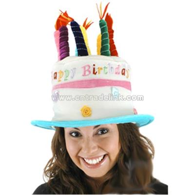 Rose Birthday Cake Hat-Adult