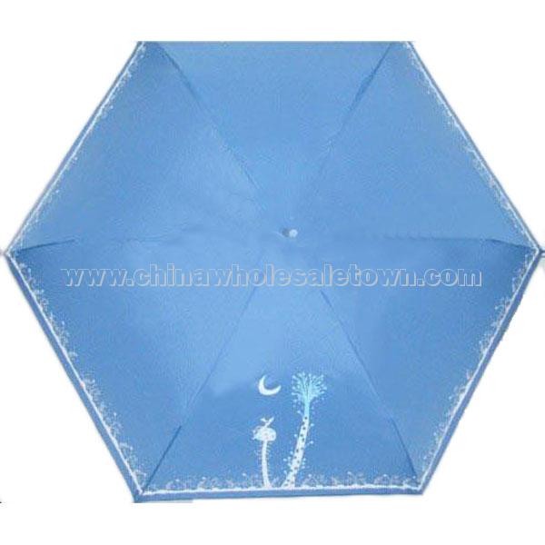 Rose Vase Shaped Rain Sun Folding Bottle Umbrella