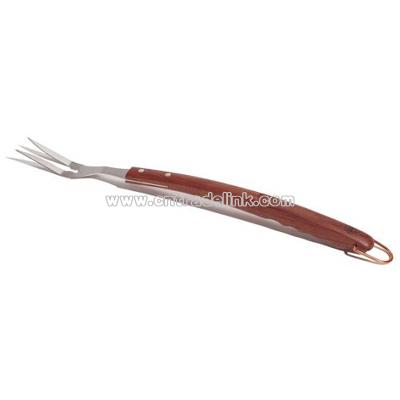 Rosewood and Stainless Steel Fork