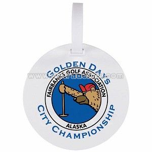 Round Bag Tag With Strap