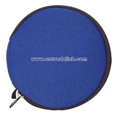 Round CD wallet holds 24 CDs