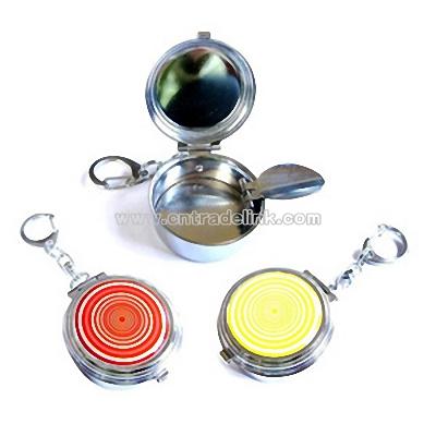 Round Mini Ashtray W/Clip