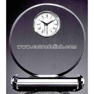 Round clear acrylic award clock