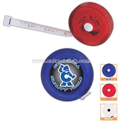 Round clear tape measure