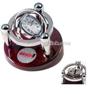 Round desk alloy clock