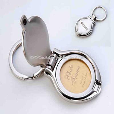 Round photo key holder