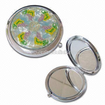 Roundish Cosmetic Two Mirrors