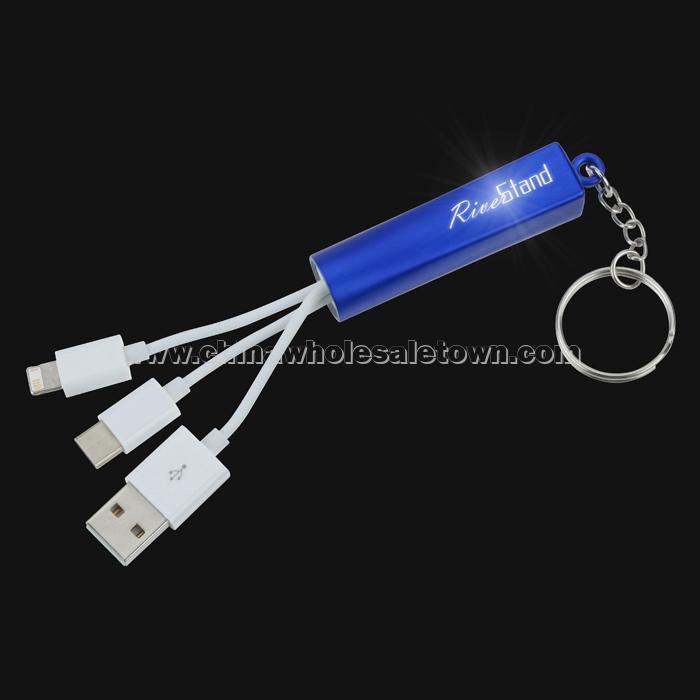 Route Light-Up Logo Duo Charging Cable