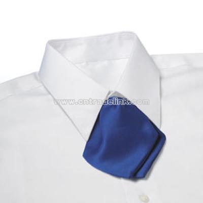 Royal - Blank polyester satin tulip bow tie with adjustable band.