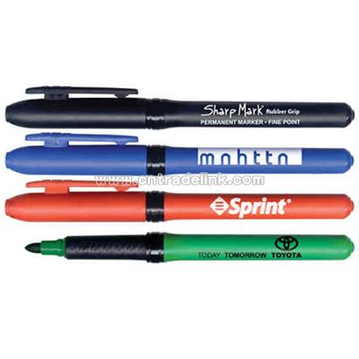 Rubber grip permanent pocket marker