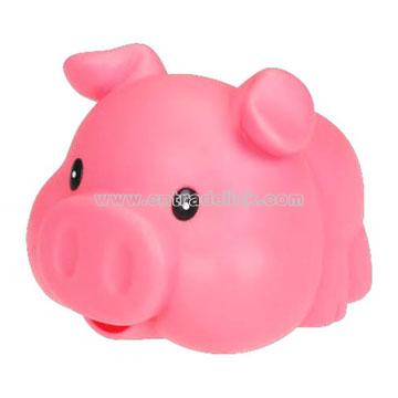 Rubber pig bank